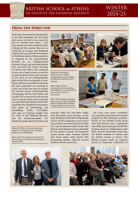 Newsletter Winter 2024-25